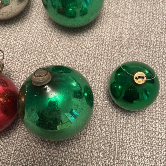 Set of 7 Vintage Mercury Christmas Ornaments - Picture 5 of 9